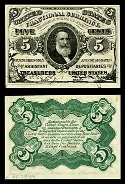 Five-cent third-issue fractional note