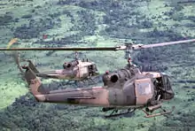 SOS UH-1Ps over Cambodia