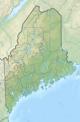 Location of Umbagog Lake in Maine and New Hampshire, USA.