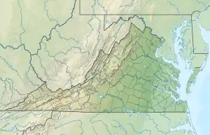 Map of Occoquan River mouth location