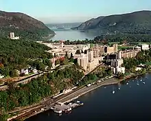 Central campus of West Point looking north