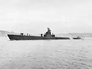 Jack (SS-259) underway off Mare Island California, 17 December 1943.