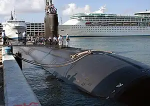 The USS Miami in Port Everglades, Florida in April 2004.