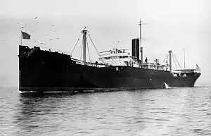 West Grama underway in 1919.