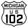 US Highway 102 marker