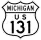 Bypass US Highway 131 marker