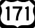 U.S. Highway 171 marker