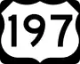 U.S. Route 197 marker