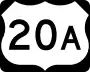 U.S. Route 20A marker