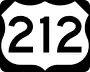 U.S. Highway 212 marker