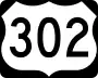 U.S. Route 302 marker