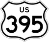 U.S. Route 395 marker