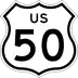 U.S. Route 50 marker