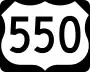 U.S. Route 550 marker