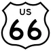 U.S. Route 66 marker