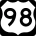 U.S. Highway 98 marker