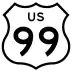 U.S. Route 99 marker