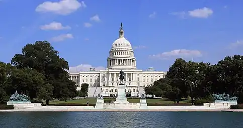 U.S. Capitol, Grant Memorial, and Capitol Reflecting Pool