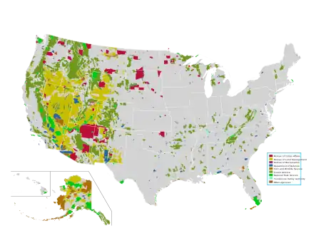 map of federally owned land in the United States