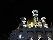 Ubudiah Mosque at night