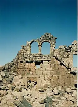 The double window of House XVIII in Umm el-Jimal