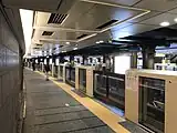 The Ginza Line platform 2 in January 2018