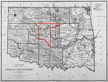 Map of the Unassigned Lands