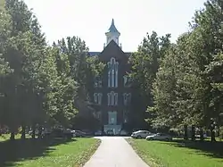 The former Union Christian College in Merom is listed on the National Register of Historic Places