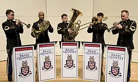 A picture of the United States Army Brass Quintet