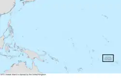 Map of the change to the United States in the Pacific Ocean sometime in 1873