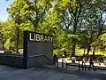 Library main entrance.