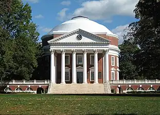 The Rotunda (University of Virginia), Charlottesville, Virginia, by Thomas Jefferson, 1822-1826