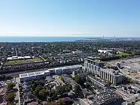 Aerial view of Upper Beaches in 2023