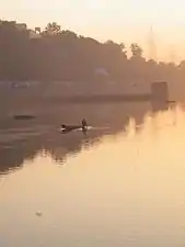 A view of the upper lake