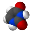 Space-filling model of uracil