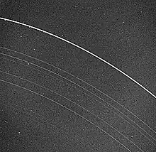 Voyager 2 photo of the Rings of Uranus