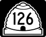 State Route 126 marker