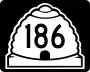 State Route 186 marker