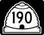 State Route 190 marker