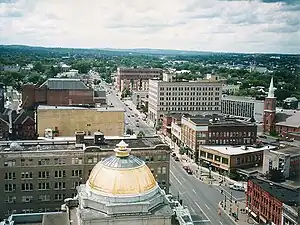 Looking south on Utica's Genesee Street