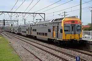 V set at Broadmeadow station