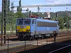 A series V63 Ganz-MÁVAG electric locomotive of Hungarian State Railways