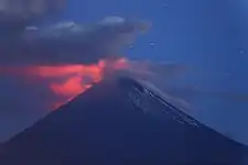 The eruption of July 2016.