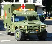 Military ambulance of the Spanish Army