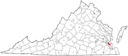 Location in the State of Virginia