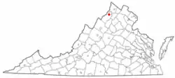 Location of Toms Brook, Virginia