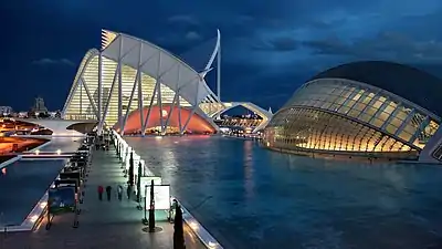 City of Arts and Sciences at night