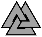 The valknut as trefoil knot or triquetra (unicursal)(Knot Atlas 3_1)