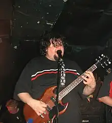 Conner performing with the band VALIS.