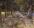 Avenue in Voyer d'Argenson Park at Asnières (b/w copy),Summer, 1887Private collection (F277)